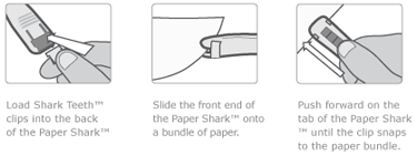 Instructions on the use of our Paper Shark paper clipper